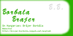 borbala brajer business card